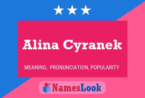 Alina Cyranek பெயர் போஸ்டர்