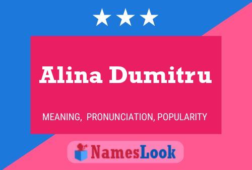 Alina Dumitru பெயர் போஸ்டர்