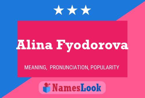 Alina Fyodorova பெயர் போஸ்டர்