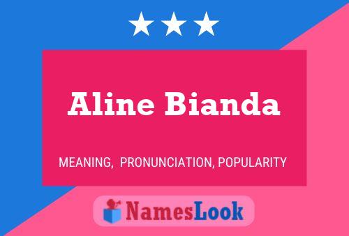 Aline Bianda பெயர் போஸ்டர்