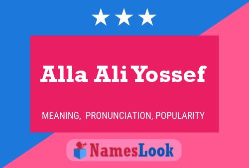 Alla Ali Yossef பெயர் போஸ்டர்