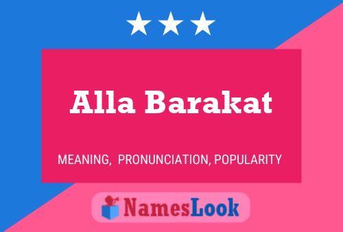 Alla Barakat பெயர் போஸ்டர்