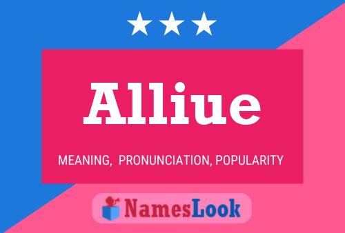 Alliue பெயர் போஸ்டர்