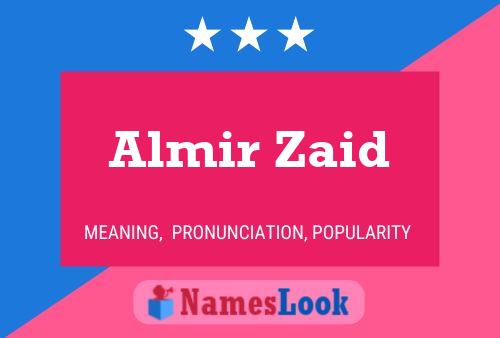 Almir Zaid பெயர் போஸ்டர்