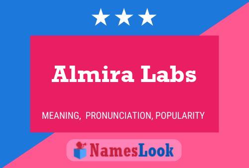 Almira Labs பெயர் போஸ்டர்