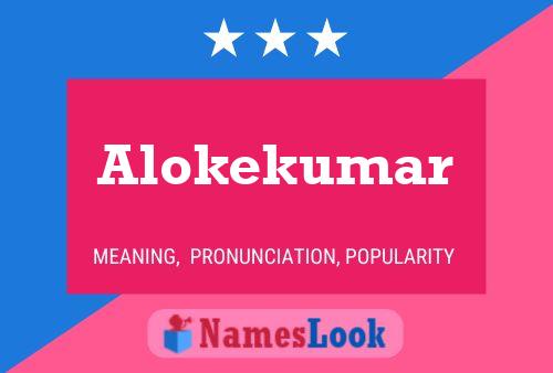 Alokekumar பெயர் போஸ்டர்