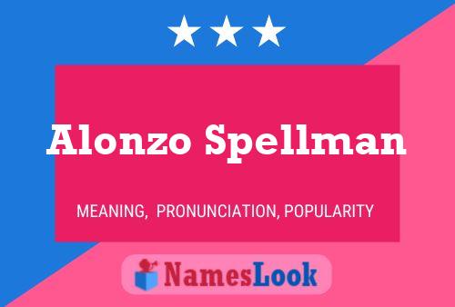 Alonzo Spellman பெயர் போஸ்டர்