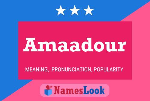 Amaadour பெயர் போஸ்டர்