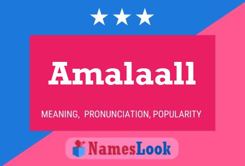 Amalaall பெயர் போஸ்டர்