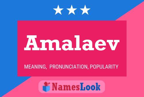 Amalaev பெயர் போஸ்டர்