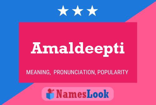 Amaldeepti பெயர் போஸ்டர்