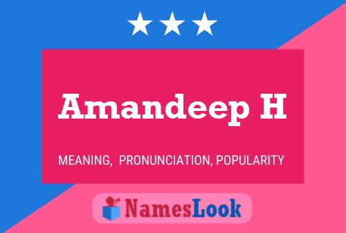 Amandeep H பெயர் போஸ்டர்