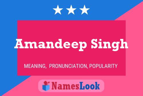 Amandeep Singh பெயர் போஸ்டர்