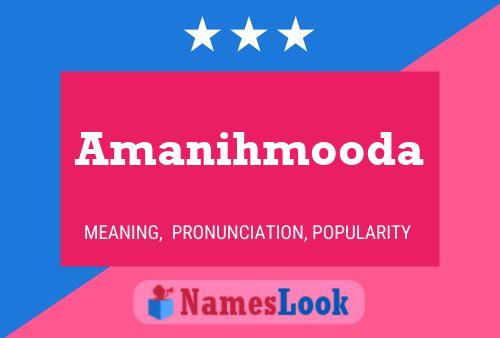 Amanihmooda பெயர் போஸ்டர்