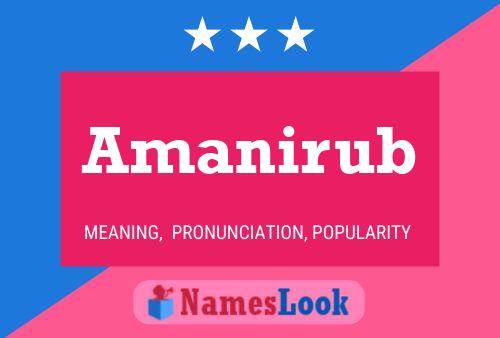 Amanirub பெயர் போஸ்டர்