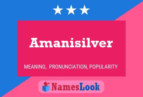 Amanisilver பெயர் போஸ்டர்