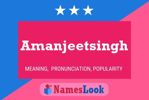 Amanjeetsingh பெயர் போஸ்டர்