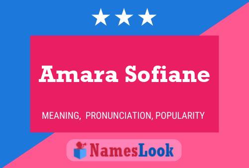 Amara Sofiane பெயர் போஸ்டர்