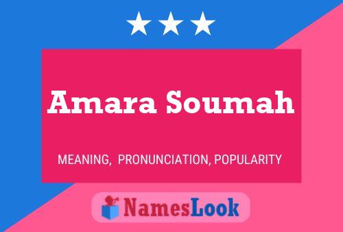 Amara Soumah பெயர் போஸ்டர்