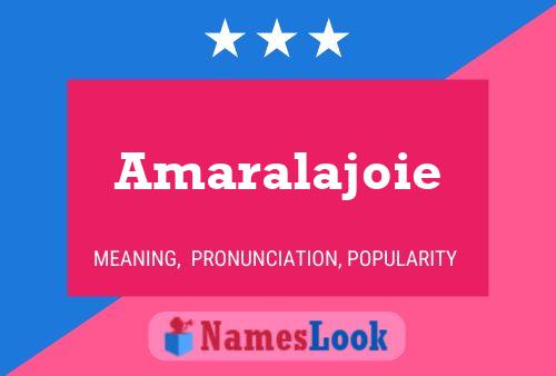 Amaralajoie பெயர் போஸ்டர்