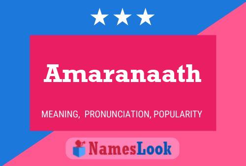 Amaranaath பெயர் போஸ்டர்