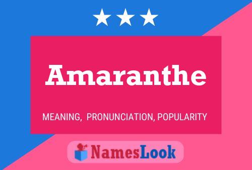 Amaranthe பெயர் போஸ்டர்