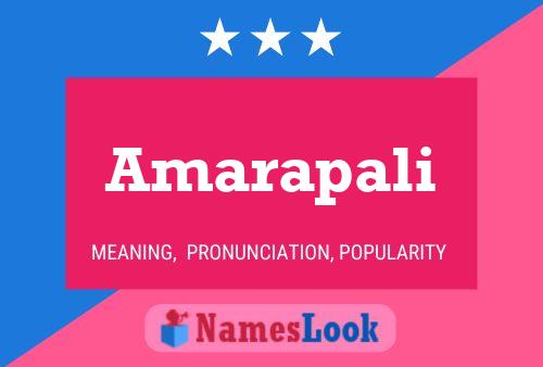 Amarapali பெயர் போஸ்டர்