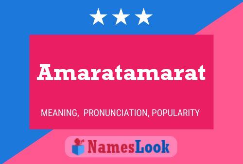 Amaratamarat பெயர் போஸ்டர்