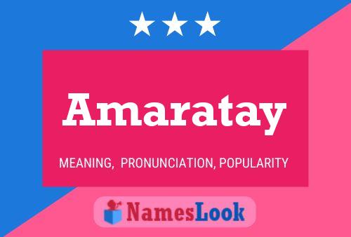 Amaratay பெயர் போஸ்டர்