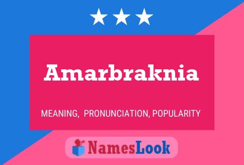 Amarbraknia பெயர் போஸ்டர்