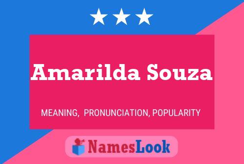 Amarilda Souza பெயர் போஸ்டர்