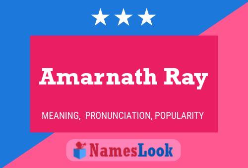 Amarnath Ray பெயர் போஸ்டர்