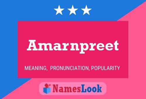 Amarnpreet பெயர் போஸ்டர்