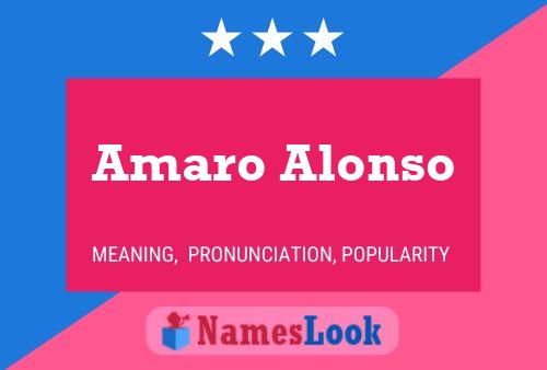 Amaro Alonso பெயர் போஸ்டர்