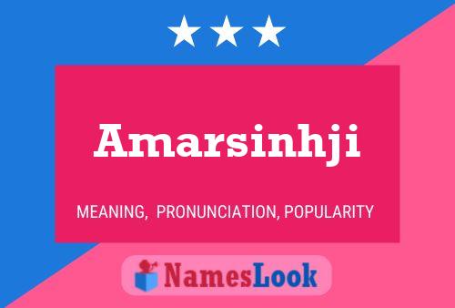 Amarsinhji பெயர் போஸ்டர்