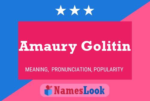 Amaury Golitin பெயர் போஸ்டர்