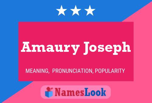 Amaury Joseph பெயர் போஸ்டர்