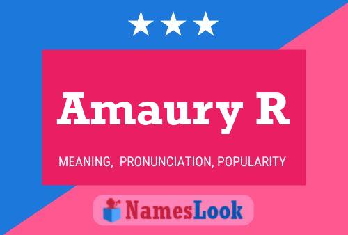 Amaury R பெயர் போஸ்டர்