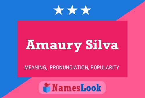 Amaury Silva பெயர் போஸ்டர்