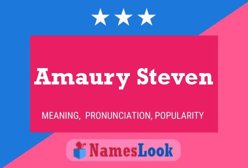 Amaury Steven பெயர் போஸ்டர்