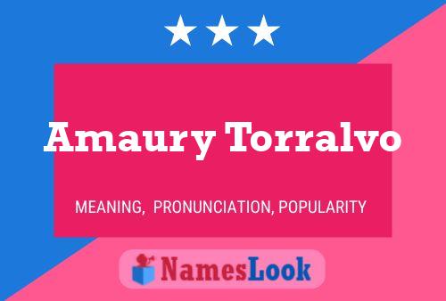 Amaury Torralvo பெயர் போஸ்டர்