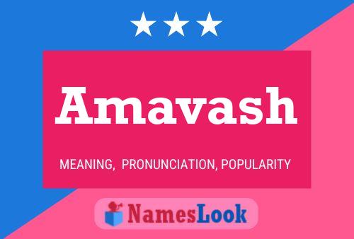 Amavash பெயர் போஸ்டர்