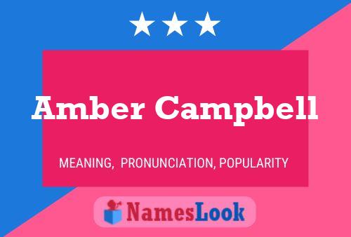 Amber Campbell பெயர் போஸ்டர்