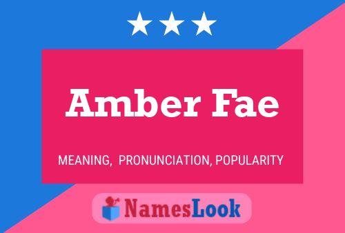 Amber Fae பெயர் போஸ்டர்