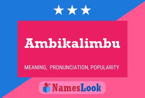 Ambikalimbu பெயர் போஸ்டர்