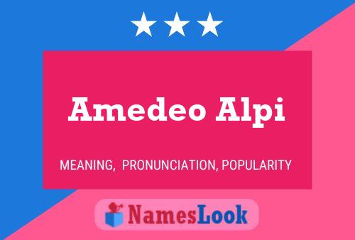 Amedeo Alpi பெயர் போஸ்டர்