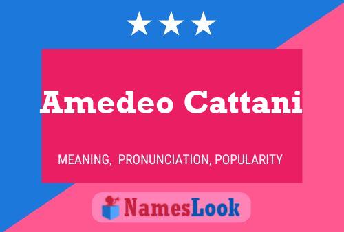 Amedeo Cattani பெயர் போஸ்டர்