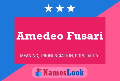 Amedeo Fusari பெயர் போஸ்டர்