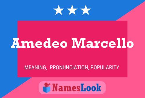 Amedeo Marcello பெயர் போஸ்டர்