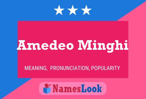 Amedeo Minghi பெயர் போஸ்டர்